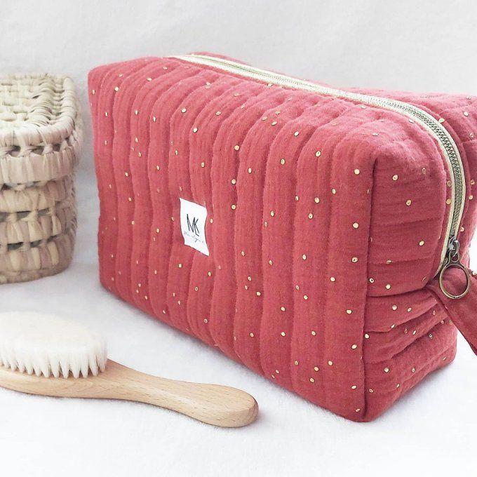 Trousse de toilette matelassée